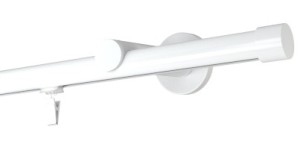 Karnisz pojedynczy standard Rullo Ø 19 w kolorze białym 4m