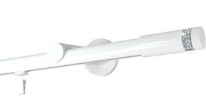 karnisz 400cm pojedynczy standard Carbonera biała Ø 19